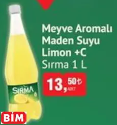 SIRMA MEYVE AROMALI MADEN SUYU LİMON +C